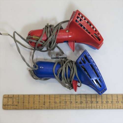 Lot of vintage Tri-Ang Scalextric controllers and accessories