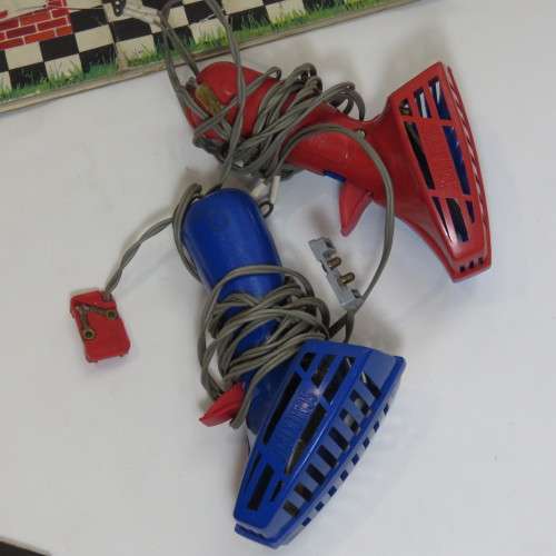 Lot of vintage Tri-Ang Scalextric controllers and accessories