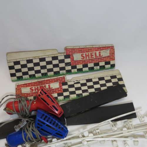 Lot of vintage Tri-Ang Scalextric controllers and accessories