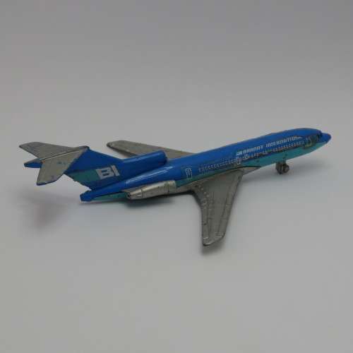 Lintoy Boeing 727 Braniff International die-cast model airplane