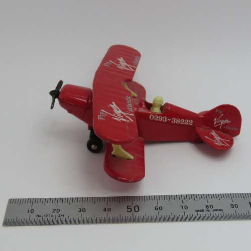 Matchbox SB-12 Pitts Special die-cast airplane - Fly Virgin Atlantic