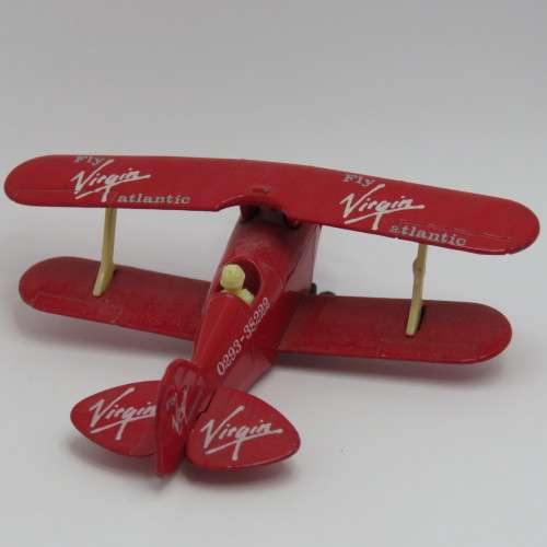 Matchbox SB-12 Pitts Special die-cast airplane - Fly Virgin Atlantic