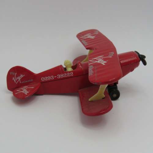Matchbox SB-12 Pitts Special die-cast airplane - Fly Virgin Atlantic
