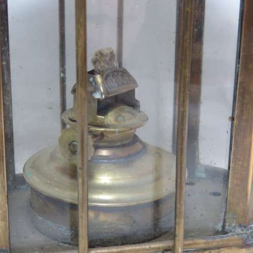 Vintage brass wedge Ships nautical lantern