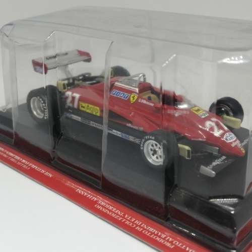 Ferrari F126 C2 die-cast model car - #27 G. Villeneuve - some damage to packaging -  scale 1/43
