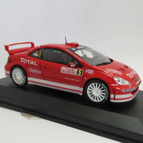 Peugeot 307 WRC die-cast rally model car - 2004 Monte Carlo rally - Scale 1/43