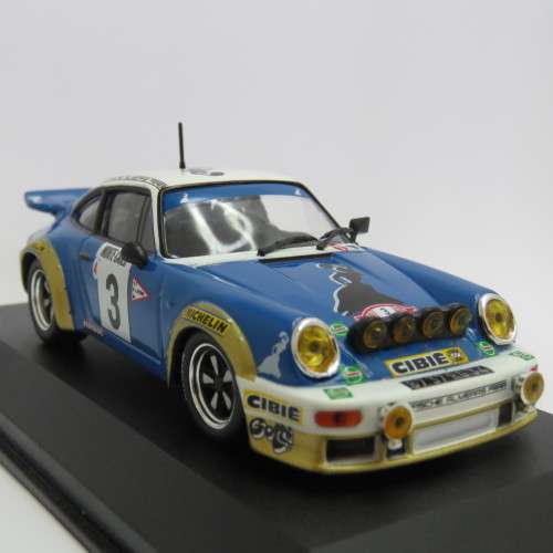 Porsche 911 Carrera RS die-cast rally model car - 1978 Rally Monte Carlo - Scale 1/43