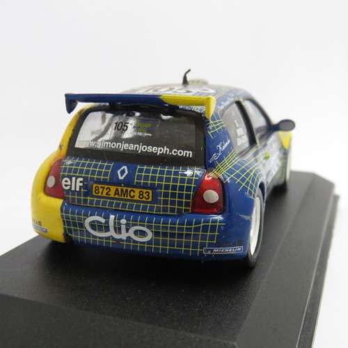 Renault Clio S1600 die-cast rally model car - Acropolis Rally 2003 - Scale 1/43
