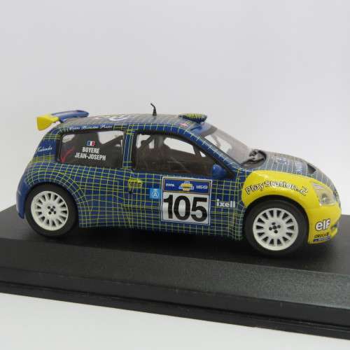 Renault Clio S1600 die-cast rally model car - Acropolis Rally 2003 - Scale 1/43