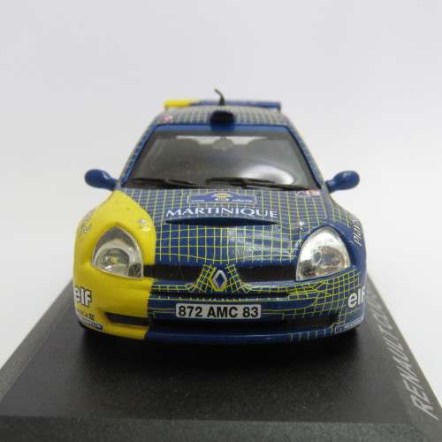 Renault Clio S1600 die-cast rally model car - Acropolis Rally 2003 - Scale 1/43