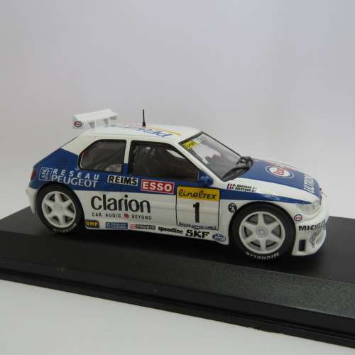 Peugeot 306 Maxi die-cast rally model car - 1996 Rallye de Monte Carlo - Scale 1/43