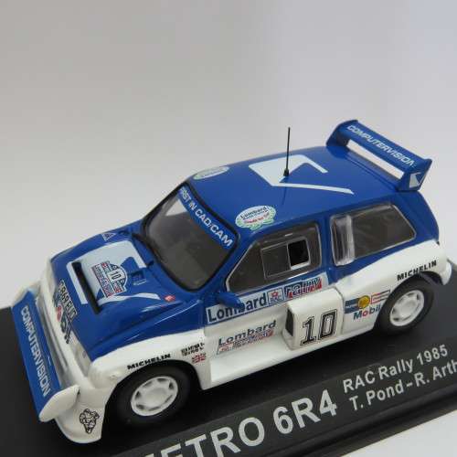 MG Metro 6R4 die-cast rally model car - RAC rally 1985 - Scale 1/4