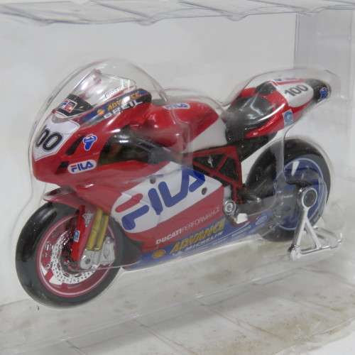 Maisto Ducati 999 die-cast motorcycle - # 100 Neil Hodgson - Scale 1/18 in box