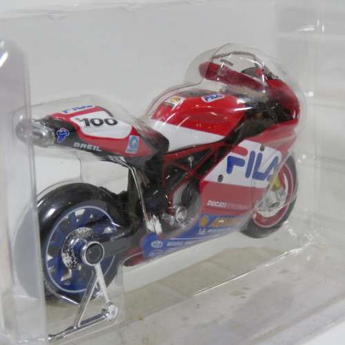 Maisto Ducati 999 die-cast motorcycle - # 100 Neil Hodgson - Scale 1/18 in box