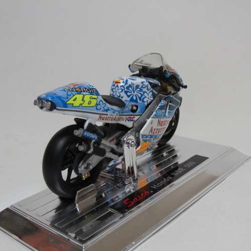 Saico Honda NSR 500 MotoGP die-cast motorcycle - #46 Valentino Rossi - Scale 1/18 in box