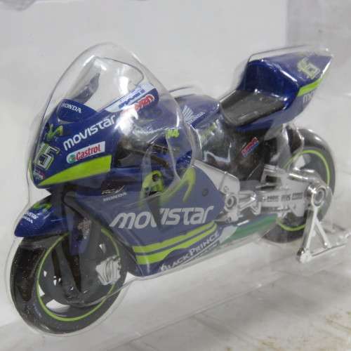 Maisto 2005 Honda RC211V Movistar MotoGP die-cast motorcycle - #15 Sete Gibernau - Scale 1/18