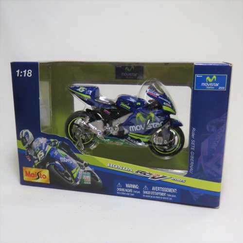Maisto 2005 Honda RC211V Movistar MotoGP die-cast motorcycle - #15 Sete Gibernau - Scale 1/18