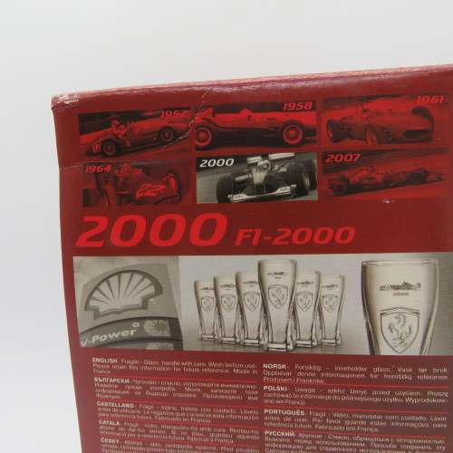 Shell V-Power 2000 Ferrari F1-2000 souvenir glass