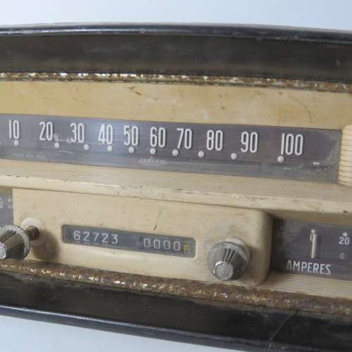 Vintage Citroen dashboard speedometer dials