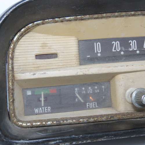 Vintage Citroen dashboard speedometer dials