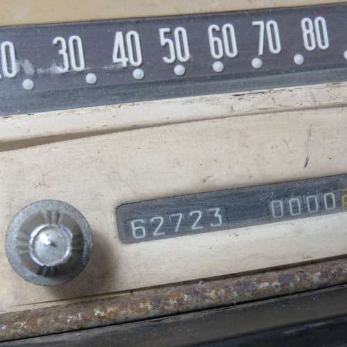 Vintage Citroen dashboard speedometer dials