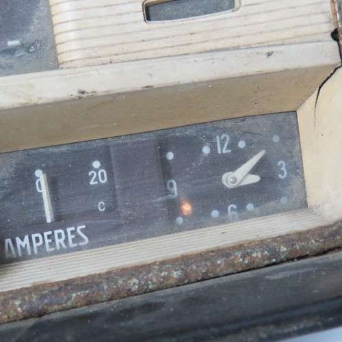 Vintage Citroen dashboard speedometer dials