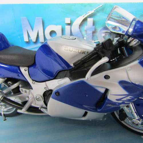 Maisto Suzuki GSX 1300 R Hayanusa die-cast motorcycle - scale 1/12 in bo