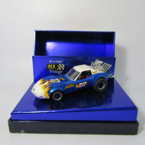 SCX Vintage edition Chevrolet Corvette Stingray Dragstar slot car in box - 1/33