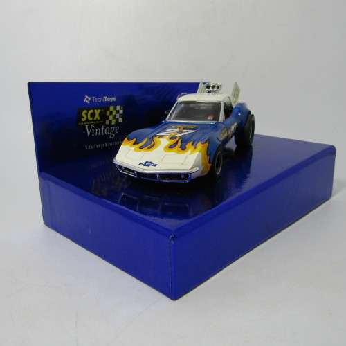 SCX Vintage edition Chevrolet Corvette Stingray Dragstar slot car in box - 1/33