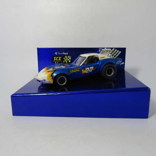 SCX Vintage edition Chevrolet Corvette Stingray Dragstar slot car in box - 1/33