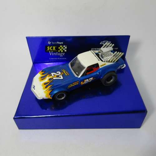 SCX Vintage edition Chevrolet Corvette Stingray Dragstar slot car in box - 1/33