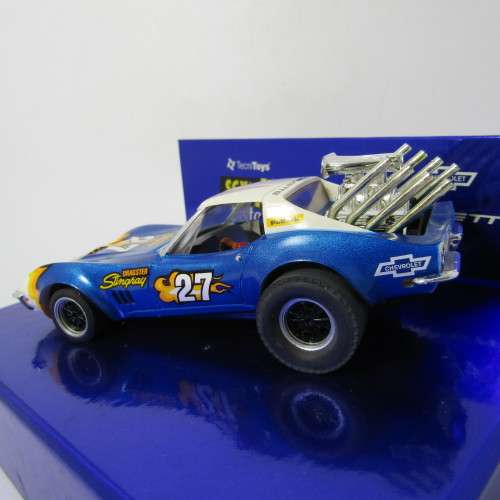 SCX Vintage edition Chevrolet Corvette Stingray Dragstar slot car in box - 1/33