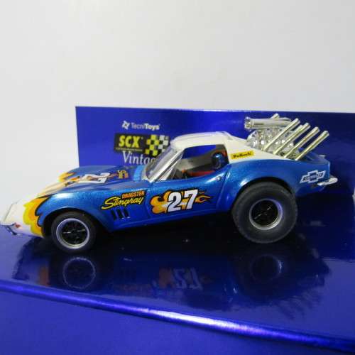 SCX Vintage edition Chevrolet Corvette Stingray Dragstar slot car in box - 1/33