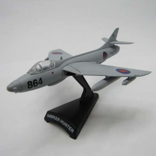 Royal Navy Hawker Hunter die-cast model plane - scale 1/120