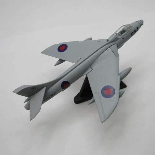 Royal Navy Hawker Hunter die-cast model plane - scale 1/120
