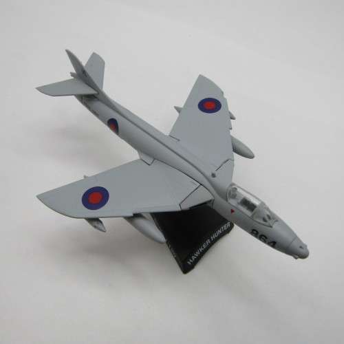 Royal Navy Hawker Hunter die-cast model plane - scale 1/120