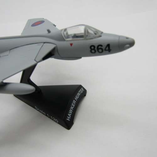 Royal Navy Hawker Hunter die-cast model plane - scale 1/120