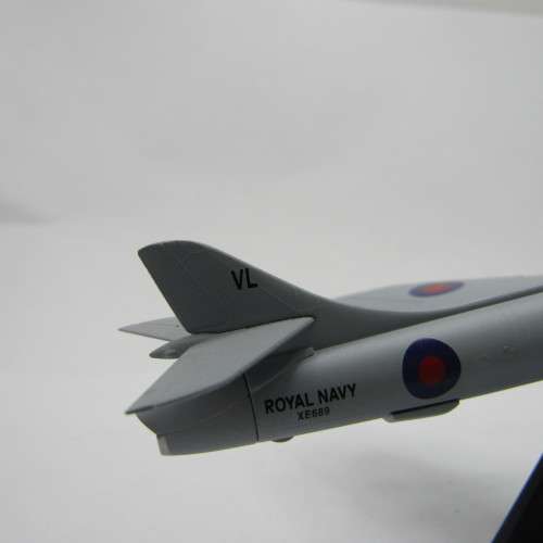 Royal Navy Hawker Hunter die-cast model plane - scale 1/120