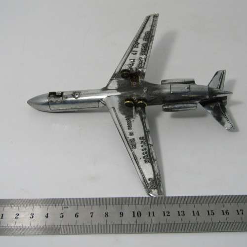 Meccano # 60F Dinky Toys Super Toys Caravelle ST 210 Die-cast plane - unpainted - wheels missing
