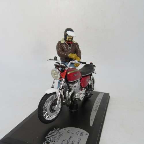 Solido Joe Bar team collection - Honda CB 750 model motorcycle with figurine - Scale 1/18 in box