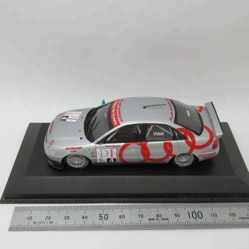 MiniChamps Audi A4 Quattro Super touring racing model car - Left mirror missing - Scale 1/43