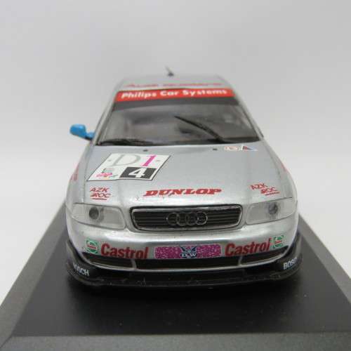 MiniChamps Audi A4 Quattro Super touring racing model car - Left mirror missing - Scale 1/43