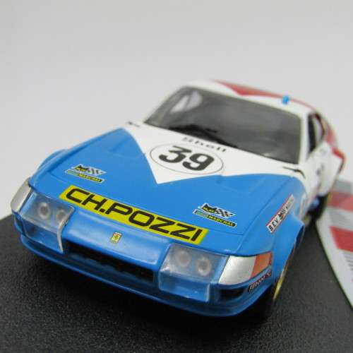 Ferrari 365 GTB4 racing model car - #39 - 1972 Le Mans 24th - scale 1/43