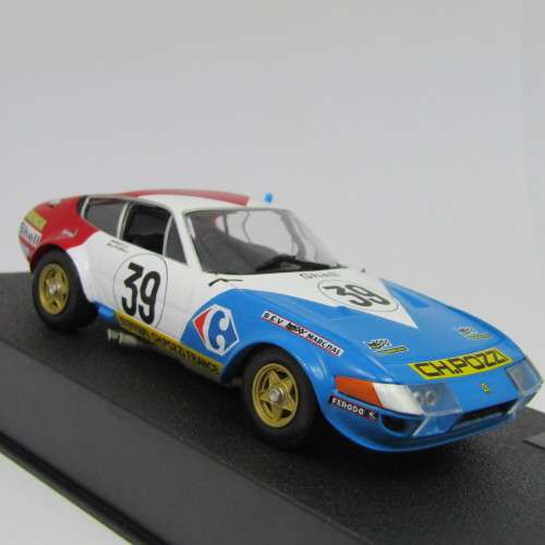Ferrari 365 GTB4 racing model car - #39 - 1972 Le Mans 24th - scale 1/43