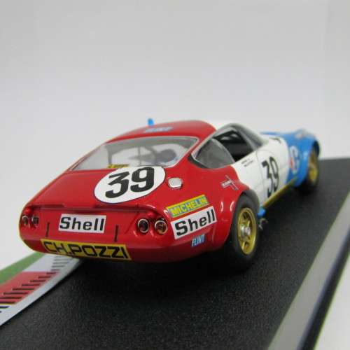 Ferrari 365 GTB4 racing model car - #39 - 1972 Le Mans 24th - scale 1/43