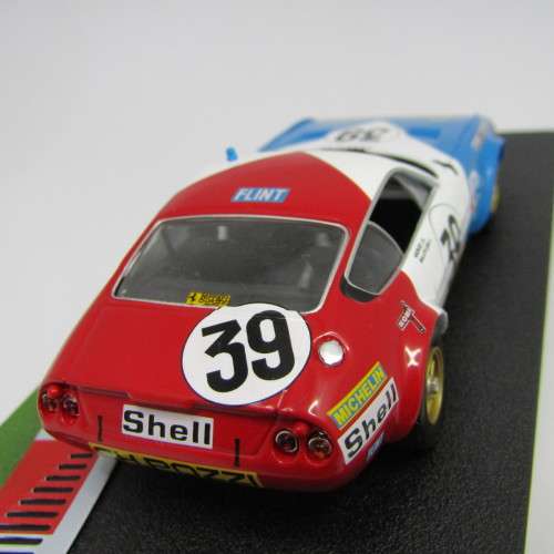 Ferrari 365 GTB4 racing model car - #39 - 1972 Le Mans 24th - scale 1/43