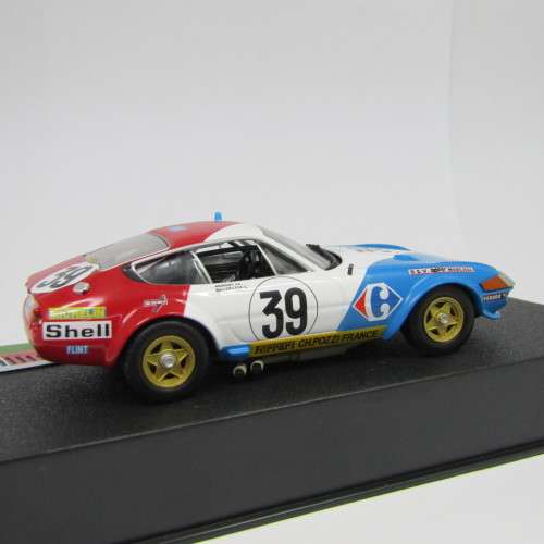 Ferrari 365 GTB4 racing model car - #39 - 1972 Le Mans 24th - scale 1/43
