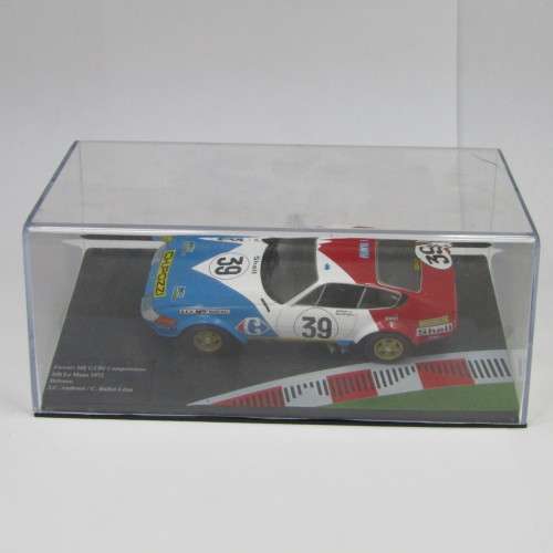 Ferrari 365 GTB4 racing model car - #39 - 1972 Le Mans 24th - scale 1/43