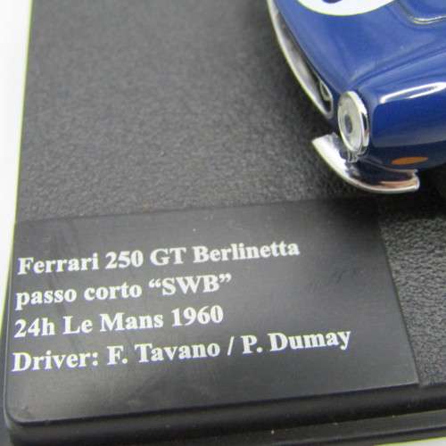 Ferrari 250 GT Berlinetta racing model car - #16 - 24h Le Mans 1960 - scale 1/43