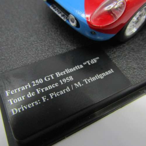 Ferrari 250 GTO Berlinetta racing model car - #160 - Tour de France 1958 - scale 1/43